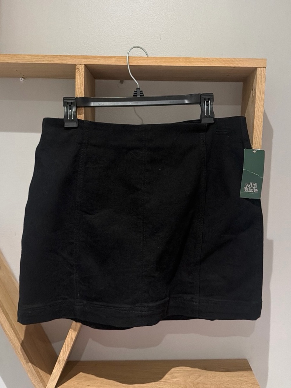 Target Black Mini Skirt with Subtle Seam